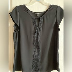 Express black short sleeve shirt in Medium